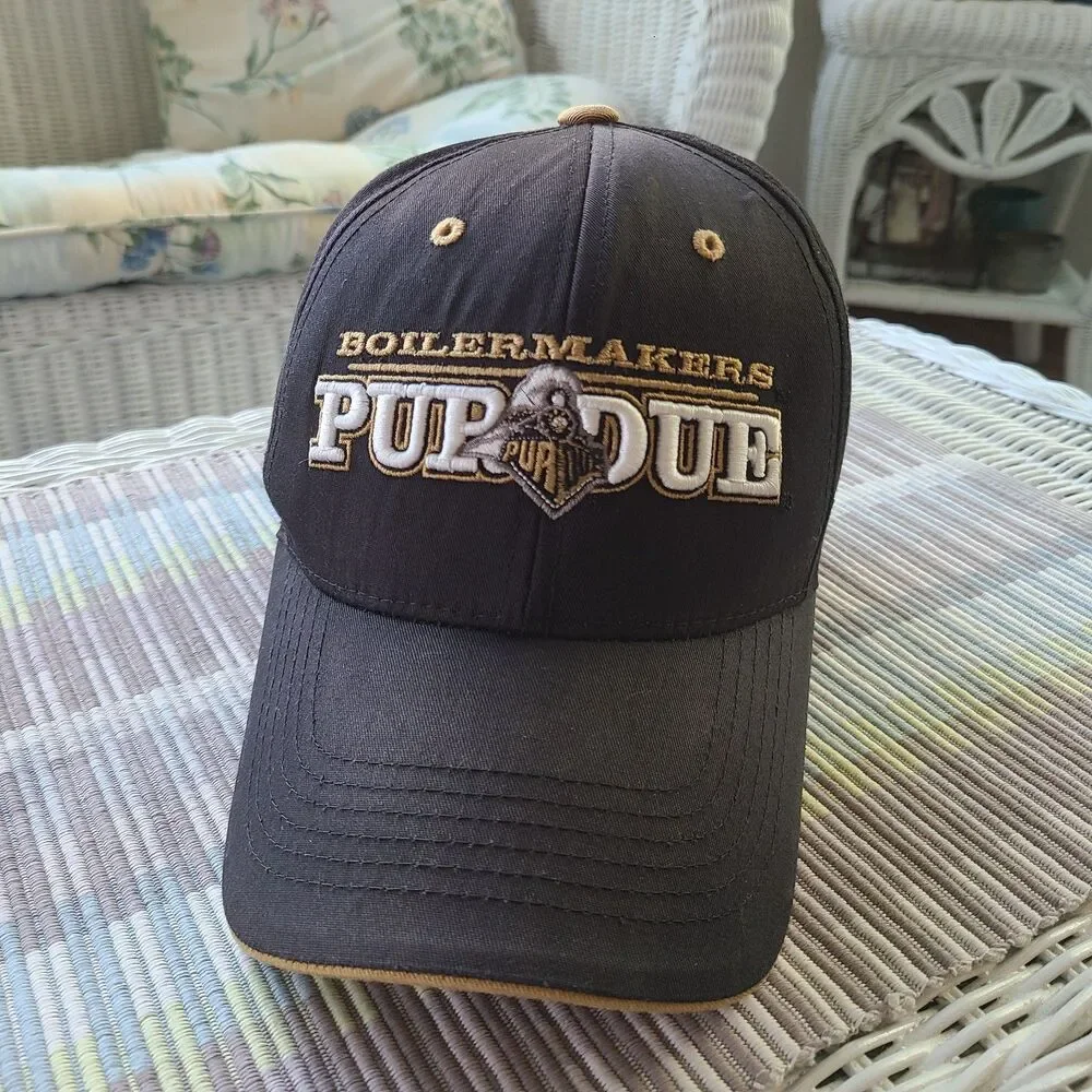 Purdue Boilermakers Adult Adjustable NCAA Collegiate Sports Baseball Cap Hat